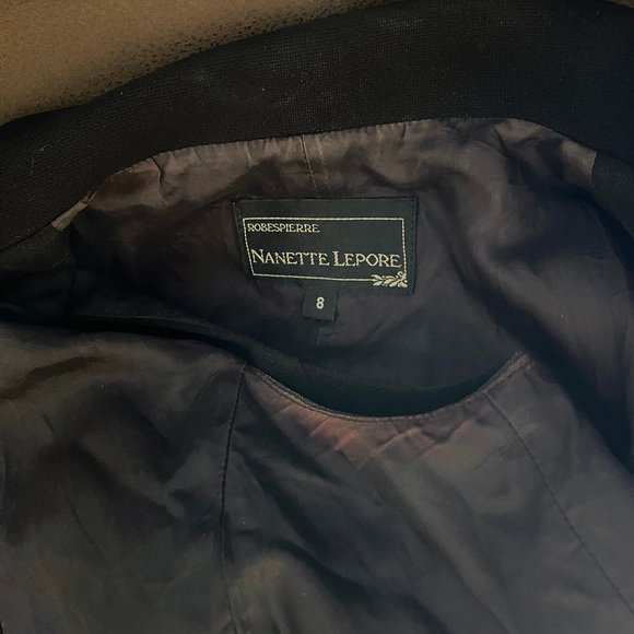 Nanette Lepore Crepe Zip-Front LBD size 8 - Picture 5 of 5